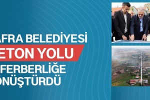 Bafra Belediyesi Beton Yol Uygulamalarına Aralıksız Devam Ediyor